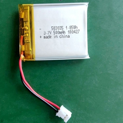 3.7V batterie LiPo personalizzate 520mAh batteria polimerica agli ioni di litio 503035