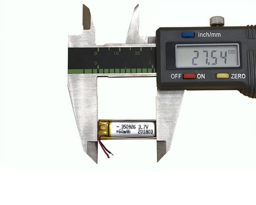 Più di 500 cicli vita ricaricabile 3.7V 60mAh Batteria agli ioni di litio polimero 350926 per auricolari