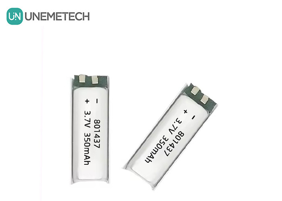 801437 3A Batteria polimerica ad alta velocità 3.7v 350mah Batteria Lipo per dispositivi elettronici IoT