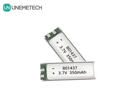 801437 3A Batteria polimerica ad alta velocità 3.7v 350mah Batteria Lipo per dispositivi elettronici IoT