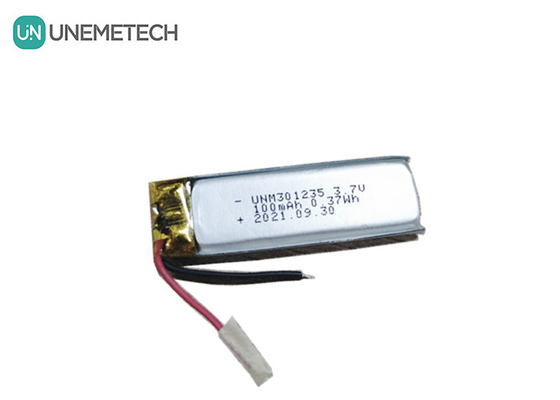 3.7V 100mAh 301235 Batteria ricaricabile in polimero di litio per elettronica di consumo