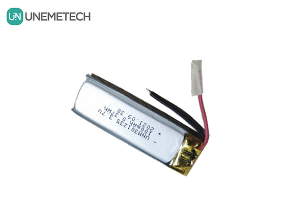 3.7V 100mAh 301235 Batteria ricaricabile in polimero di litio per elettronica di consumo