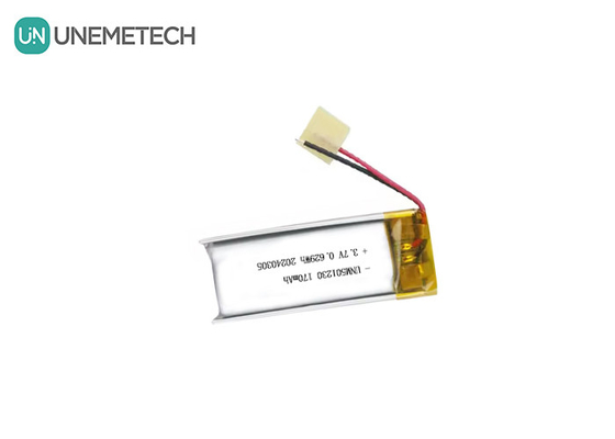 Batteria ricaricabile in polimero di litio 501230 3.7V 170mAh Batteria in polimero di litio per auricolare wireless