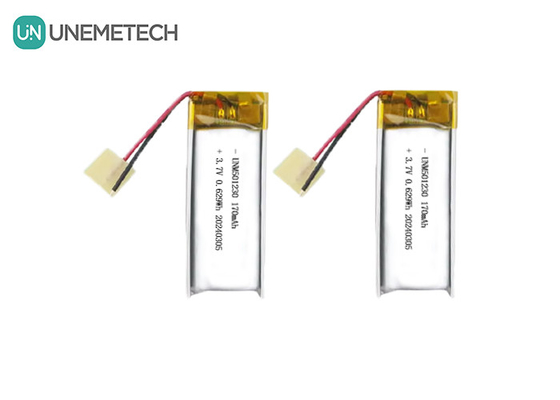 Batteria ricaricabile in polimero di litio 501230 3.7V 170mAh Batteria in polimero di litio per auricolare wireless