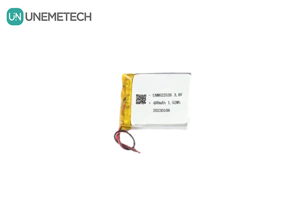 Batteria al litio ad alta tensione 3.8V 400mAh 622526 per orologi intelligenti
