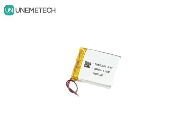 Batteria al litio ad alta tensione 3.8V 400mAh 622526 per orologi intelligenti