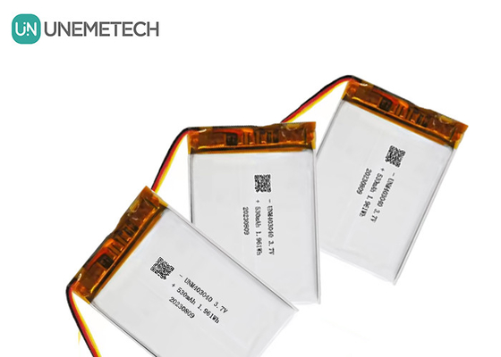 3.7V 530mAh Custom Lithium Polymer Battery 403040 con UL1642 Long Cycle Life