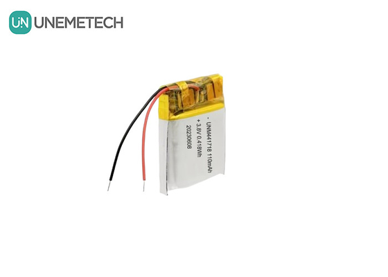 3.8V 441718 Batteria agli ioni di litio in polimero ad alta tensione 110mAh per braccialetto medico