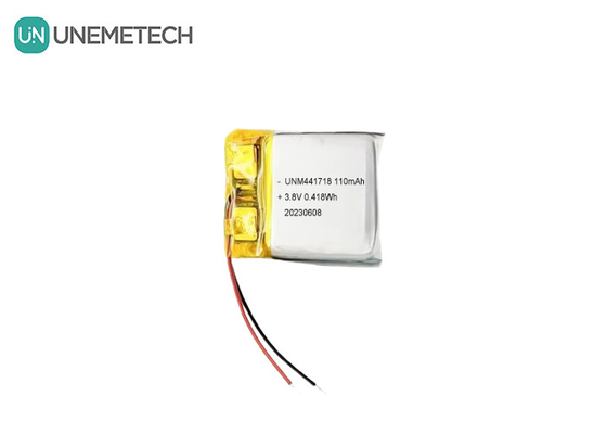 3.8V 441718 Batteria agli ioni di litio in polimero ad alta tensione 110mAh per braccialetto medico