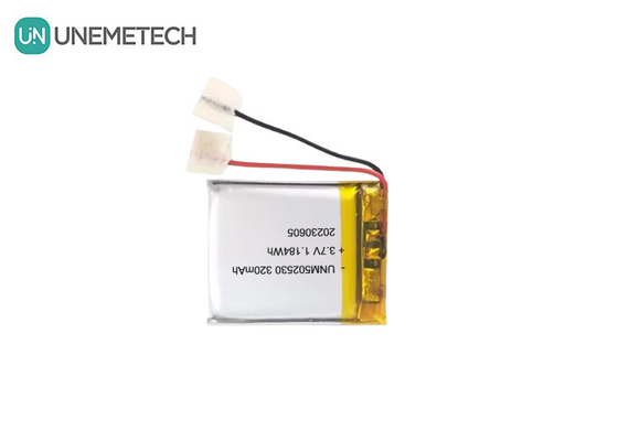 502530 3.7V 320mAh batteria al litio polimerica ricaricabile per prodotti indossabili