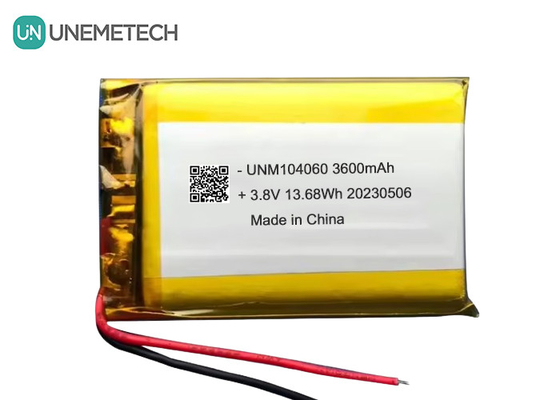 UNEMETECH 4.35V Batteria Lipo ad alta tensione 104060 3.8V 3600mAh Batteria Litio Ion Polimero