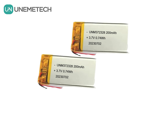 3.7V Lipo batteria ricaricabile 372328 3.7V 200mAh Li-ion batteria polimerica per prodotti elettronici