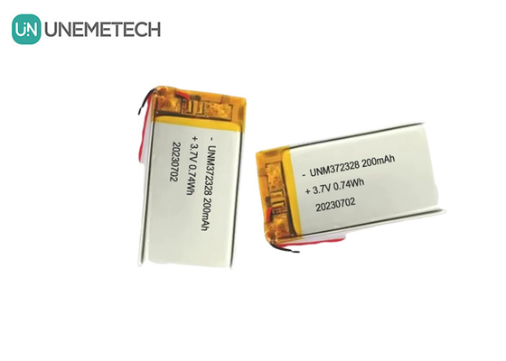 3.7V Lipo batteria ricaricabile 372328 3.7V 200mAh Li-ion batteria polimerica per prodotti elettronici