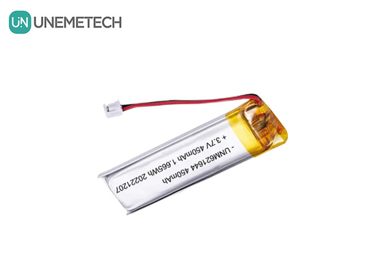 UNEMETECH 3.7V 450mAh Batteria ricaricabile Lipo personalizzata 621644 per penna elettronica