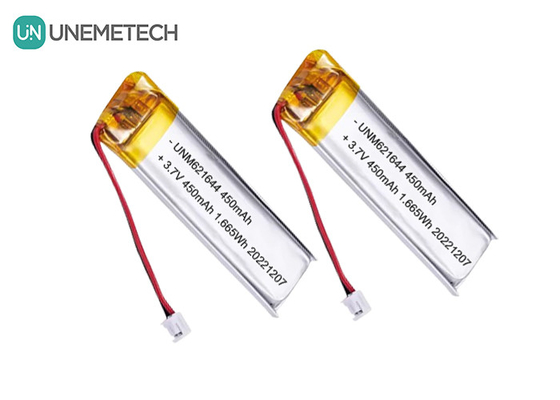 UNEMETECH 3.7V 450mAh Batteria ricaricabile Lipo personalizzata 621644 per penna elettronica