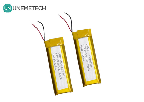 3.7V 250mAh Batteria Li-polimero 411645 / LiPo batteria ricaricabile per POS Machine
