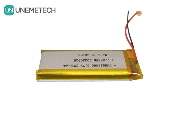 Batteria Lipo personalizzata a lunga durata 3.7V 2050mAh 923060 per prodotti digitali