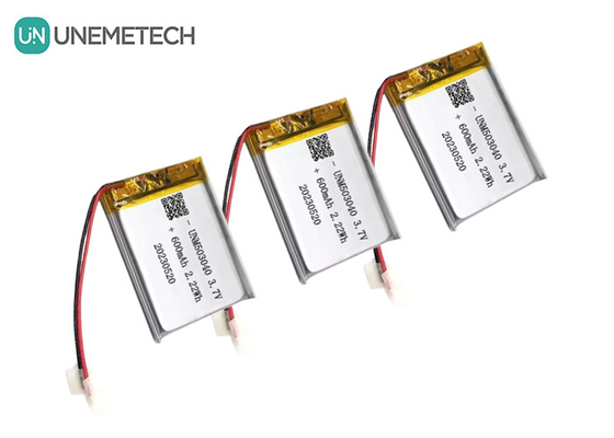 Batteria ricaricabile agli ioni di litio 503040 3.7V Lipo batteria 600mAh con pannello di protezione per il sistema di allarme