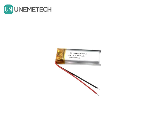 UNEMETECH 230mAh Batteria LiPo 3.7V Batteria polimerica al litio 851228 per penna a controllo remoto