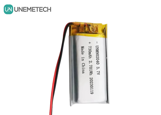 UL1642 Certificati Batteria Lipo ricaricabile 902040 3.7V 730mAh per dispositivo mobile