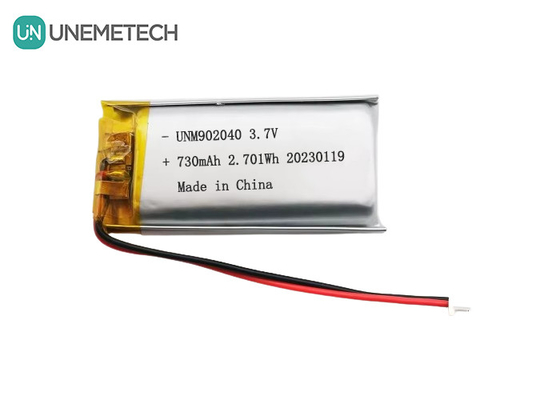 UL1642 Certificati Batteria Lipo ricaricabile 902040 3.7V 730mAh per dispositivo mobile