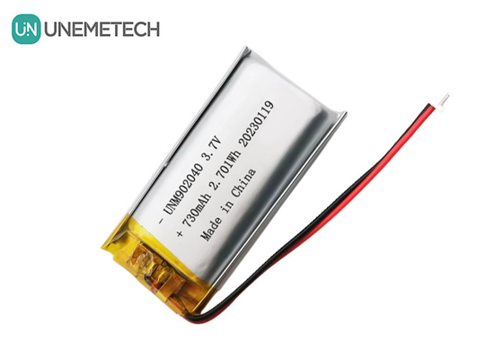 UL1642 Certificati Batteria Lipo ricaricabile 902040 3.7V 730mAh per dispositivo mobile