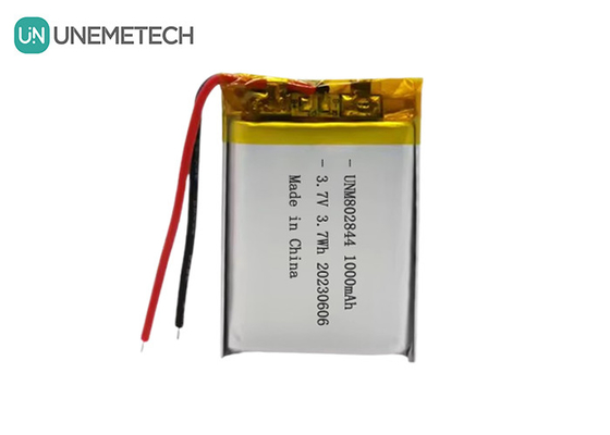 3.7V batteria ricaricabile agli ioni di litio 1000mAh 802844 batteria Li-polimero per piccoli elettrodomestici