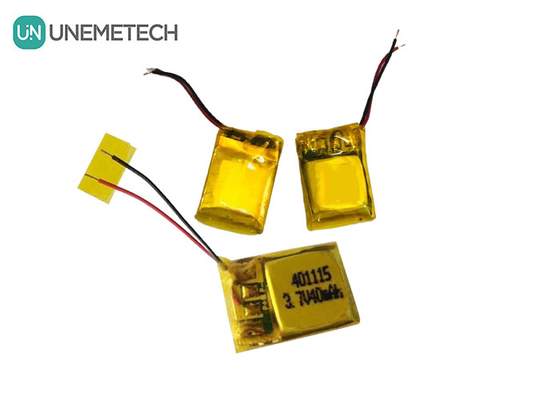 UNEMETECH 401115 Batteria ricaricabile in polimero al litio / batteria per auricolari da 3,7 V 40 mAh