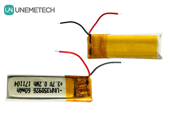 Batteria ricaricabile Bluetooth Lithium Polymer 350926 / 3.7V 60mAh LiPo con UN38.3