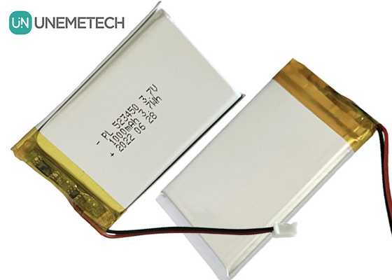 MSDS Approvato 3.7V Batteria polimerica agli ioni di litio 1000mAh 523450 per uso domestico