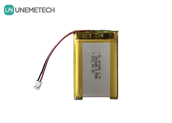UNEMETECH 1.5A Batteria ricaricabile a Li-polimero 803450 / 3.7V 1500mAh Batteria al litio-ione-polimero