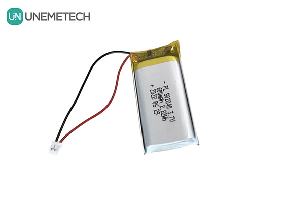 3.7V 600mAh batteria ricaricabile in Li-Polymer 802040 per prodotti elettronici