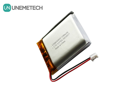 UNEMETECH 3.7V 1100mAh Batteria polimerica al litio / durata di ciclo lunga Batteria Lipo ricaricabile 103035