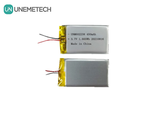 4.2V batteria ricaricabile al litio polimerico 602238 3.7V 450mAh per elettronica di consumo