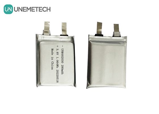 3.8V 280mAh Batteria Lipo 482030 4.35V Batteria Li-ion polimerica ad alta tensione Omologata CE