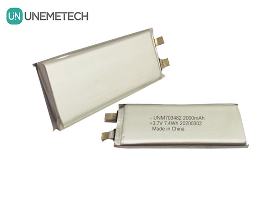 3.7V 2000mAh Custom Lithium Polymer Battery Cell 703482 per altoparlanti Intelligent Robot System