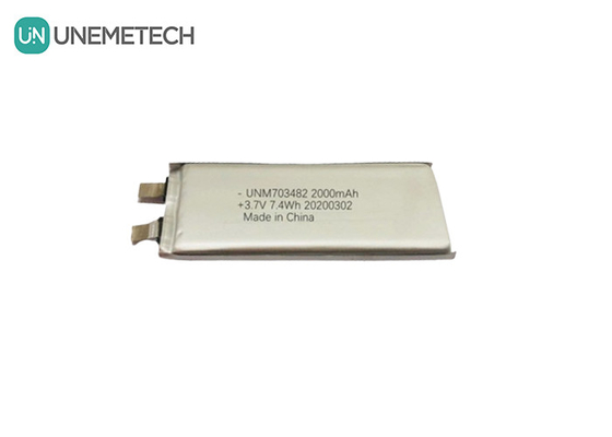 3.7V 2000mAh Custom Lithium Polymer Battery Cell 703482 per altoparlanti Intelligent Robot System