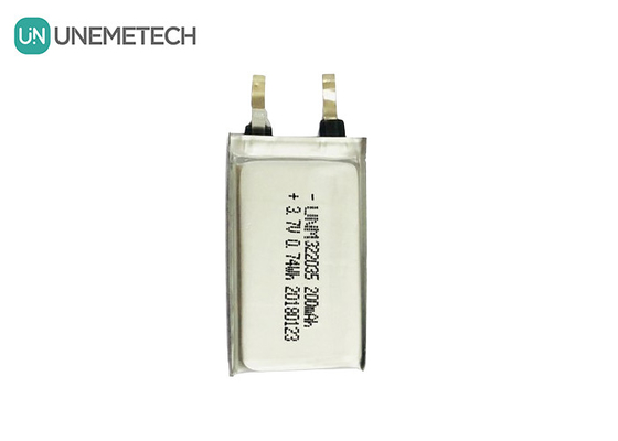 Batteria ricaricabile in polimero Li 322035 3.7V 200mAh per cuffie wireless