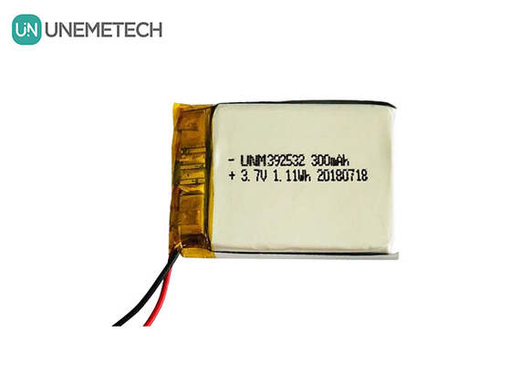 GPS Tracker Batteria polimerica al litio personalizzata / 3.7V 300mAh 392532 Batteria Lipo ricaricabile