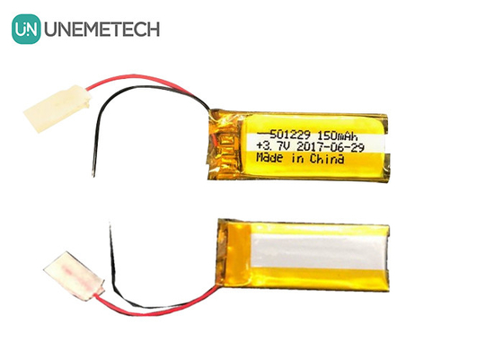 Batteria al litio polimero agli ioni di litio 3.7V 150mAh 501229 per parti di apparecchiature elettroniche