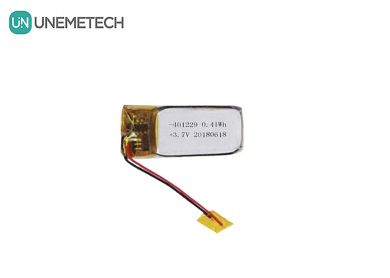 Batteria Li-ion polimerico personalizzata 3.7 V 110mAh 401229 Piccola batteria Lipo per cassa di ricarica per auricolari