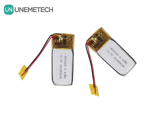 Batteria Li-ion polimerico personalizzata 3.7 V 110mAh 401229 Piccola batteria Lipo per cassa di ricarica per auricolari