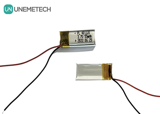 3.7V 55mAh Piccola batteria al litio polimerico 401120 Li Poly Batteria per piccole luci a led intelligenti