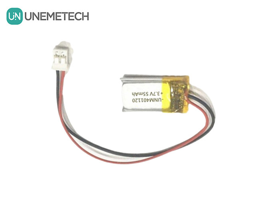 401120 3.7V 55mAh Batterie Lipo personalizzate / cuffie Batterie Lipo ricaricabili