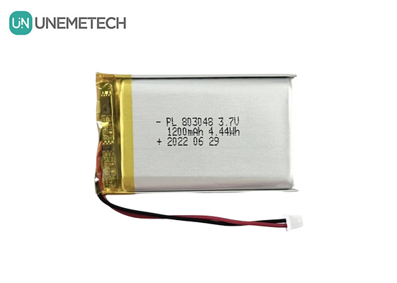 3.7V 1200mAh Batteria polimerica agli ioni di litio 803048 Batteria polimerica agli ioni di litio per strumenti cosmetici