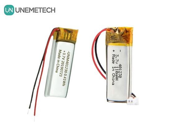 401230 Batteria polimerica al litio 3.7V 110mAh Batteria Lipo ricaricabile per cuffie