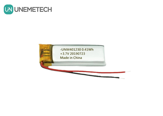 401230 Batteria polimerica al litio 3.7V 110mAh Batteria Lipo ricaricabile per cuffie