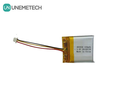 Batteria Li-polimerica ad alta tensione 402830 3.8V 430mAh HV LiPo per apparecchiature mediche