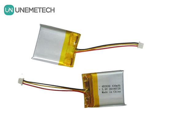 Batteria Li-polimerica ad alta tensione 402830 3.8V 430mAh HV LiPo per apparecchiature mediche
