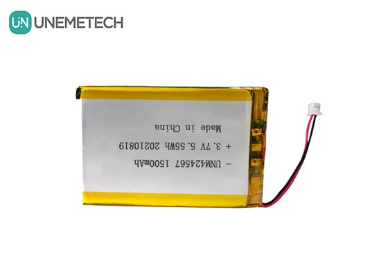424567 Batteria Li-po ricaricabile 3.7V 1500mah Batteria Lipo per lettore di schede intelligenti Auto-ID